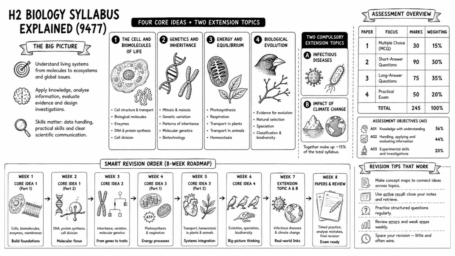 H2 Biology Syllabus Explained Complete Topic Guide